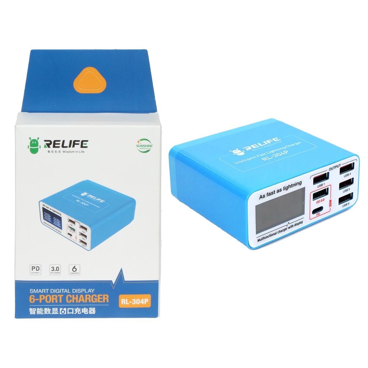 شارژر رومیزی ریلایف مدل RL-304P