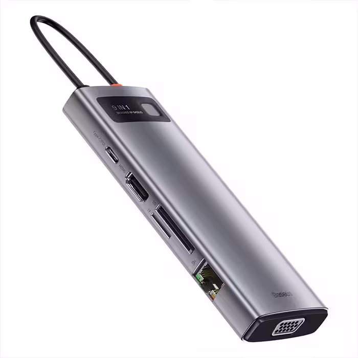 هاب 9 پورت usb-c باسئوس مدل CAHUB-CU0G