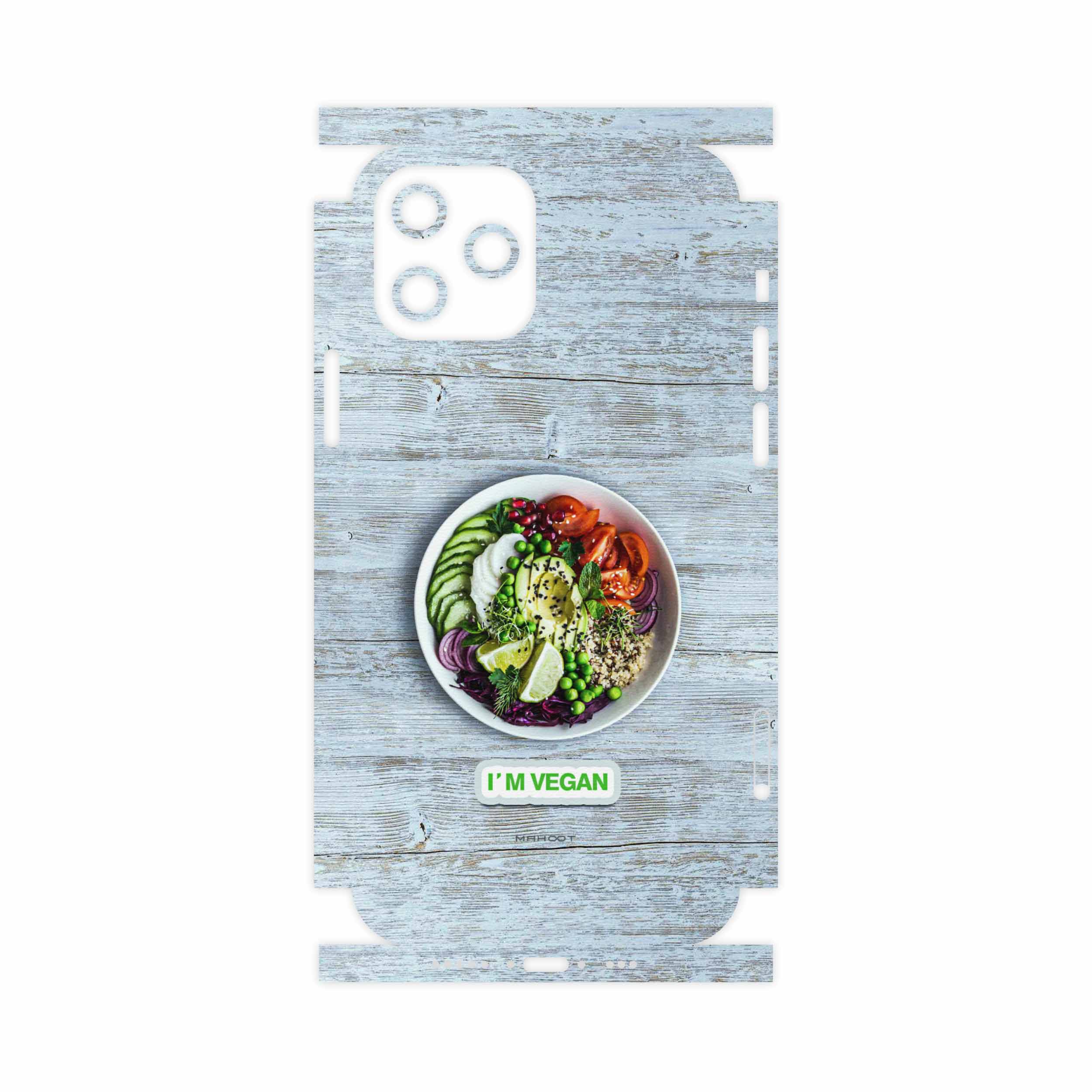 برچسب پوششی ماهوت مدل I m-vegan-FullSkin مناسب برای گوشی موبایل اپل iPhone 12 Pro