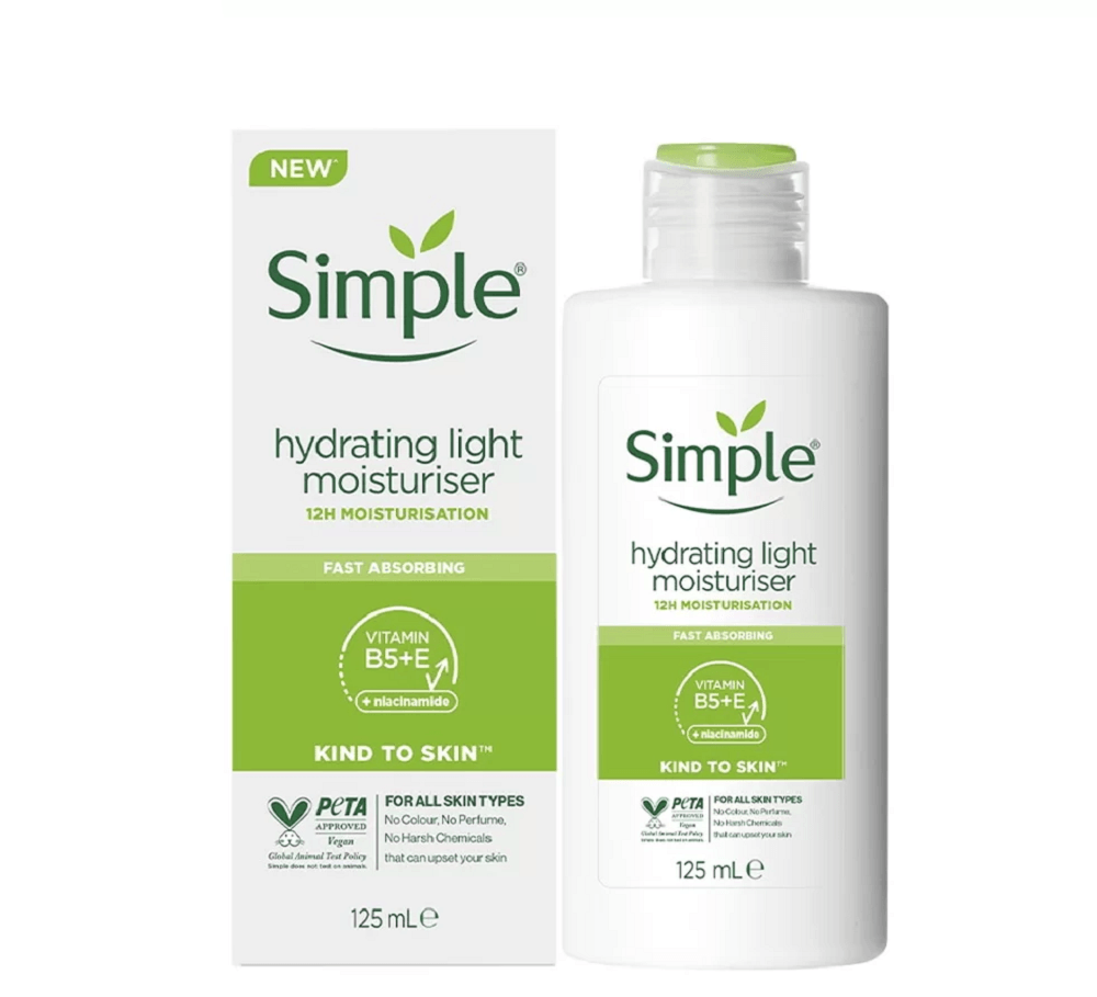 سیمپل کرم آبرسان پوست چرب 125 میل مدل لایت SIMPLE