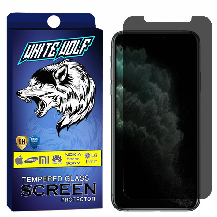 محافظ صفحه نمایش حریم شخصی وایت ولف مدل WGPS مناسب برای گوشی موبایل اپل iPhone 11 PRO | کالا برتری
