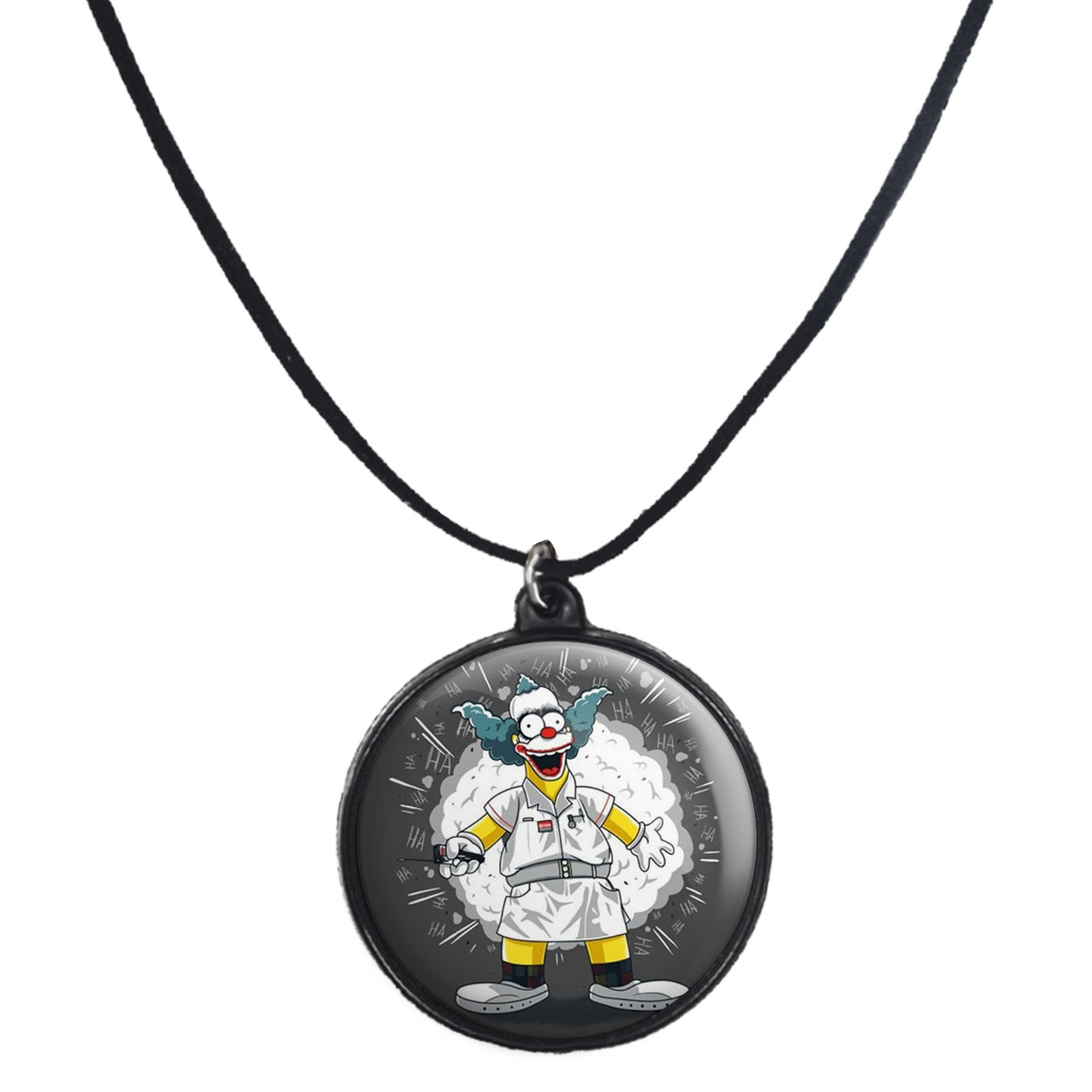 گردنبند پرمانه طرح سیمپسون ها کد pmb.21356 مدل دو طرفه