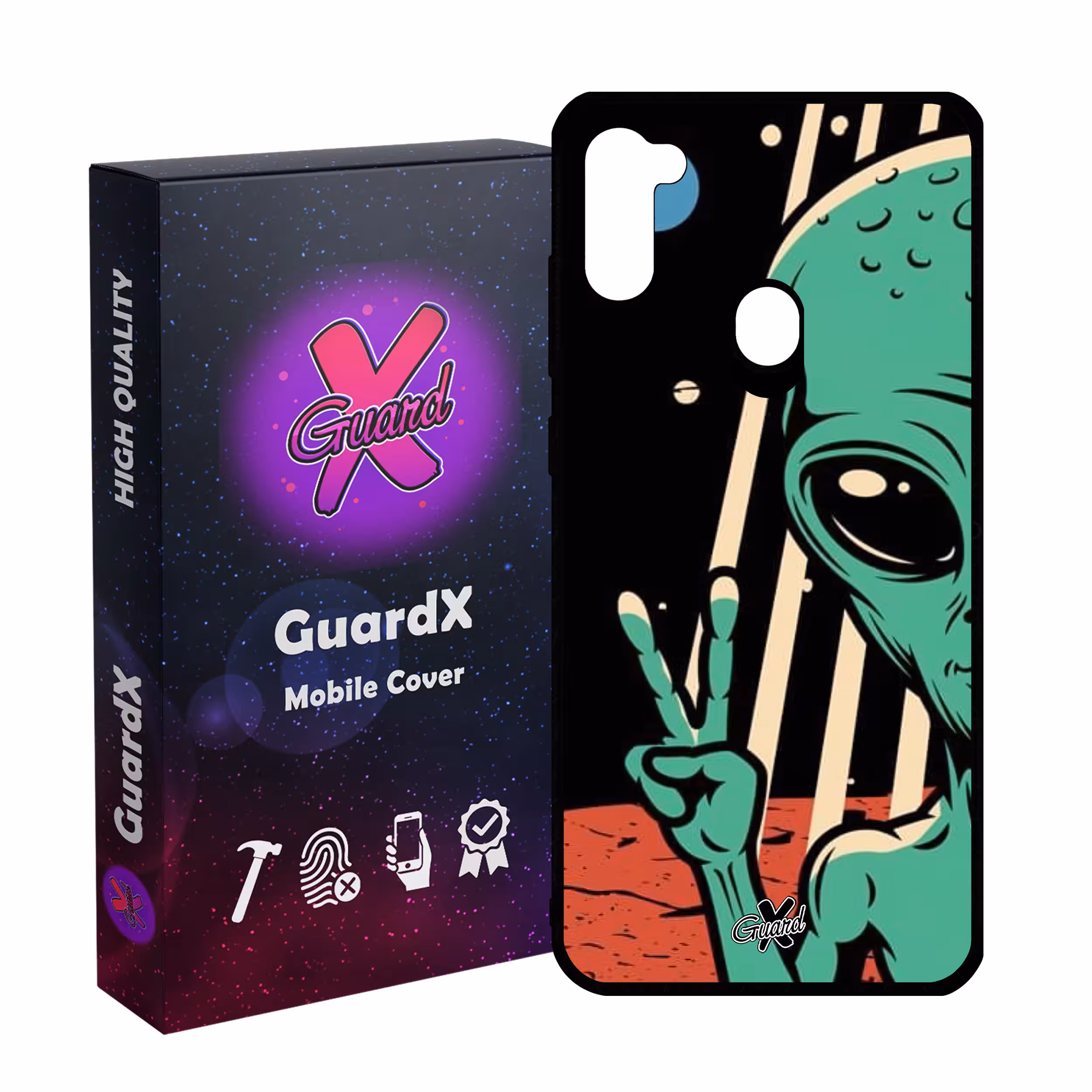 کاور گارد ایکس طرح Alien مدل Glass10499 مناسب برای گوشی موبایل سامسونگ Galaxy A11/M11