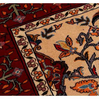 فرش دستبافت یک و نیم متری مدل درختی کد 991201