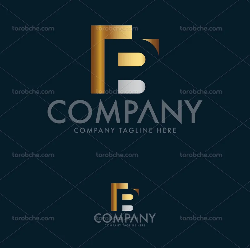 وکتور طرح لوگو حرف B | گرافیک با طعم تربچه