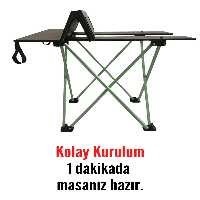 میز کمپ مشکی سیاه کمپینگ جدول 52 50 سانتی متر اردوگاه تاشو قابل حمل OverPazar