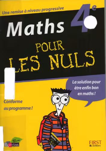 خرید و دانلود نسخه کامل کتاب Maths 4e pour les nuls