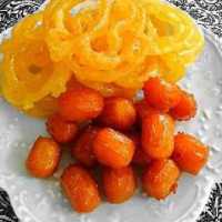 شیرینی زولبیا و بامیه خانگی ( 2 کیلویی )