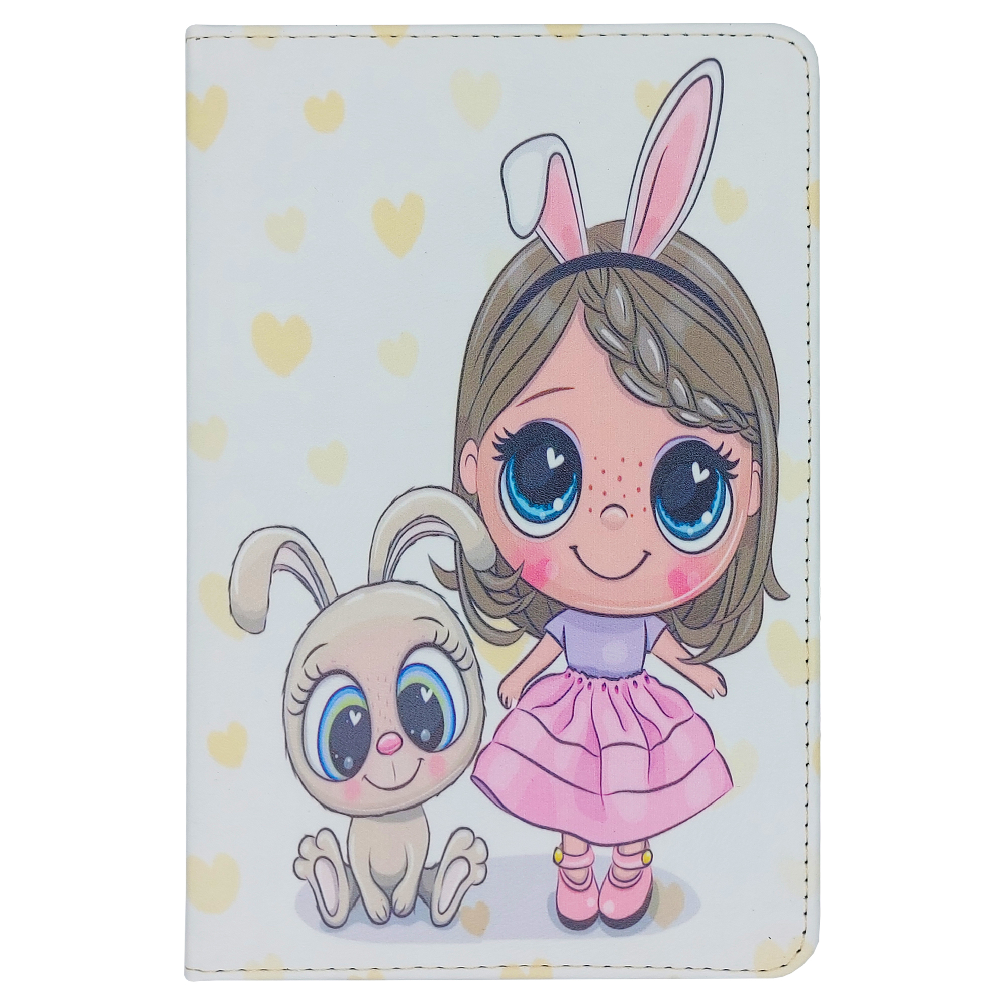 کیف کلاسوری مدل دختر و خرگوش مناسب برای تبلت سامسونگ Galaxy Tab S6 Lite P610 / P615