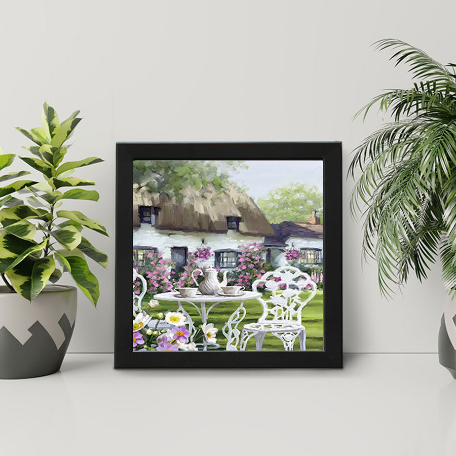 تابلو طرح خونه باغ مدل EP312