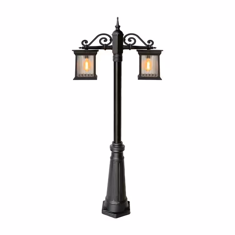چراغ ایستاده دوشاخه ایفل سایز کوچک مدل پاریس E2121-S