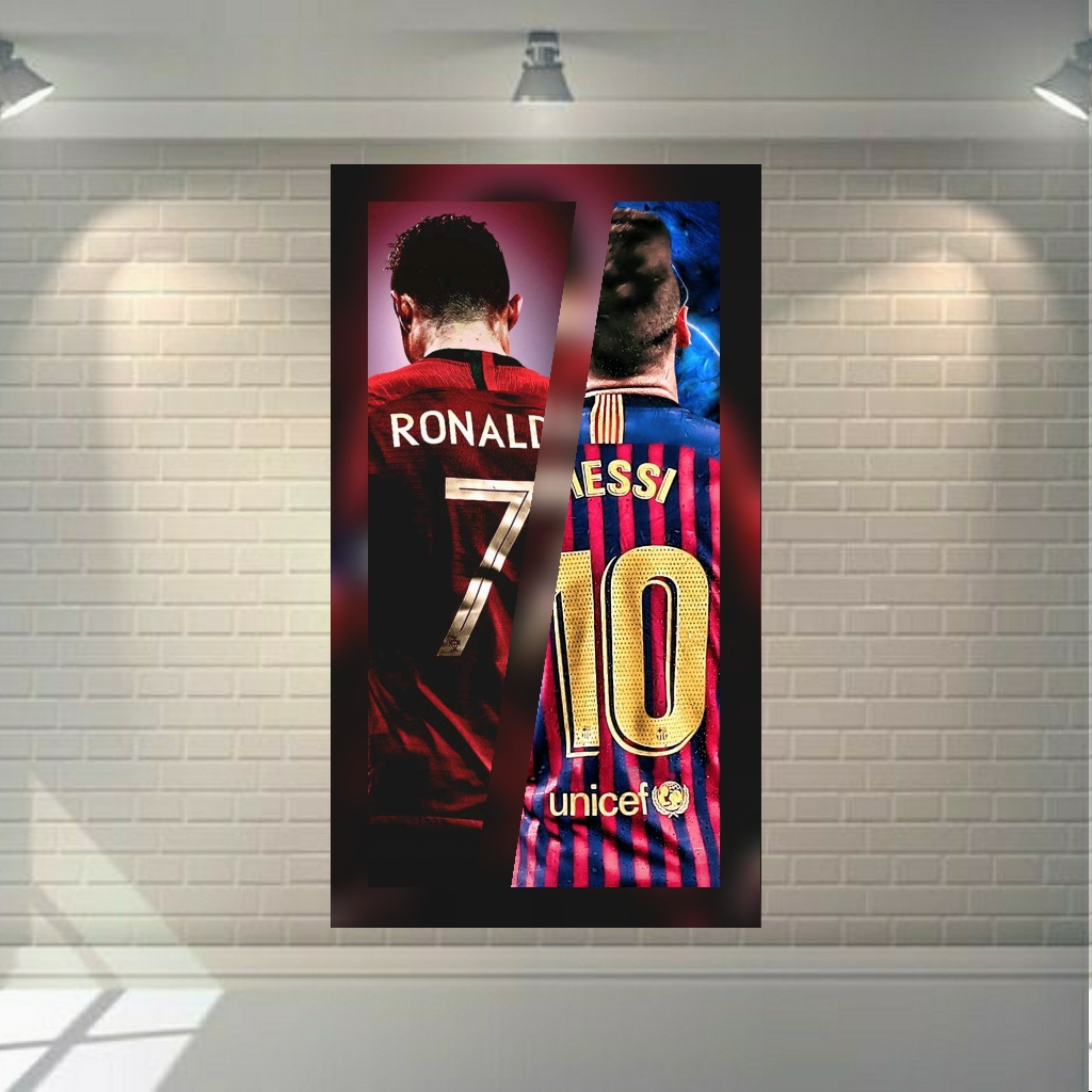 تابلو بوم طرح فوتبال بارسلونا مدل لیونل مسی کد SDB1521