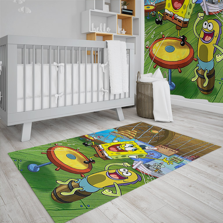 فرشینه طرح کارتون باب اسفنجی PK-3645