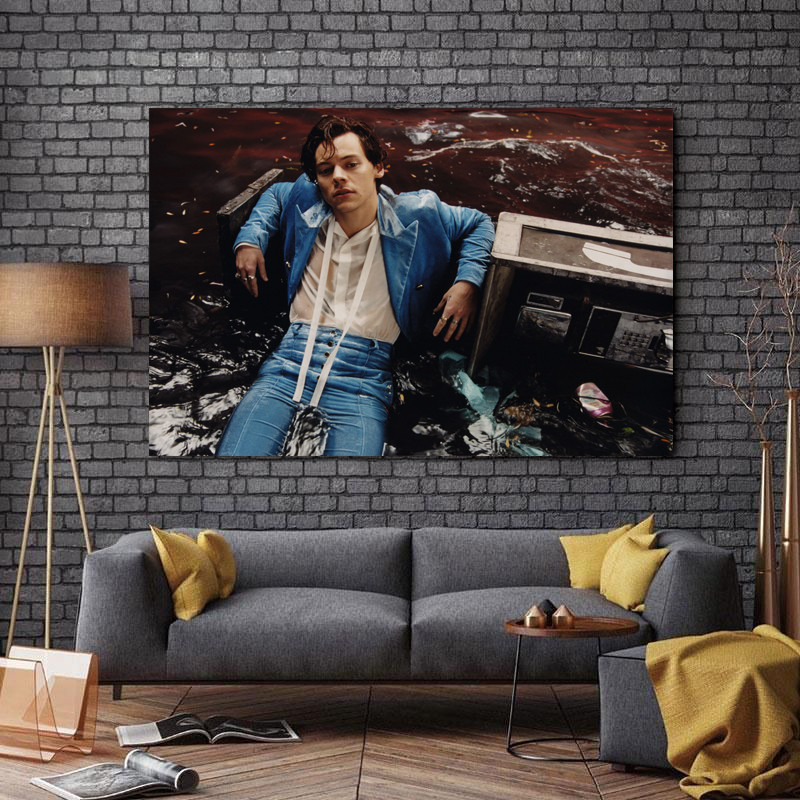 تابلو شاسی طرح One Direction مدل Harry Styles کد A319 | دنیای قاب