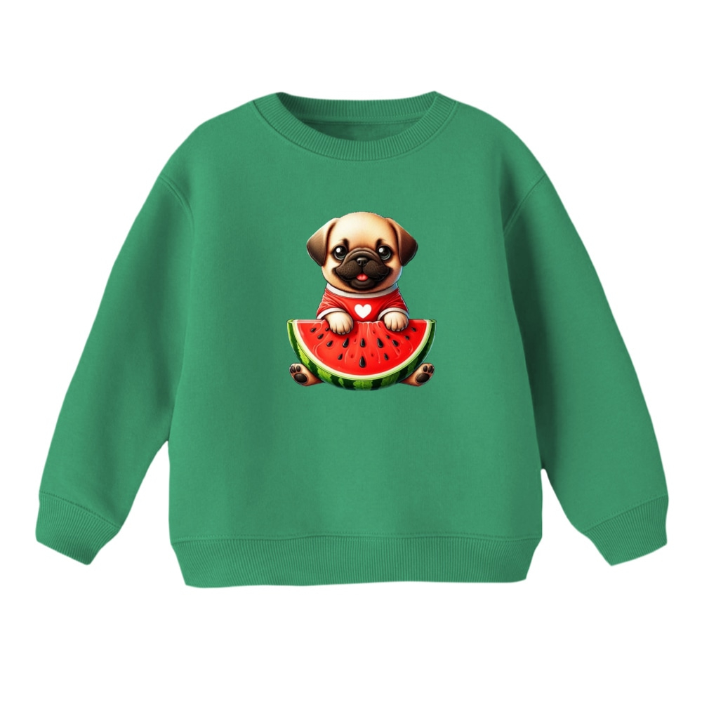 سویشرت بچگانه مدل سگ یلدایی کد 4 رنگ سبز