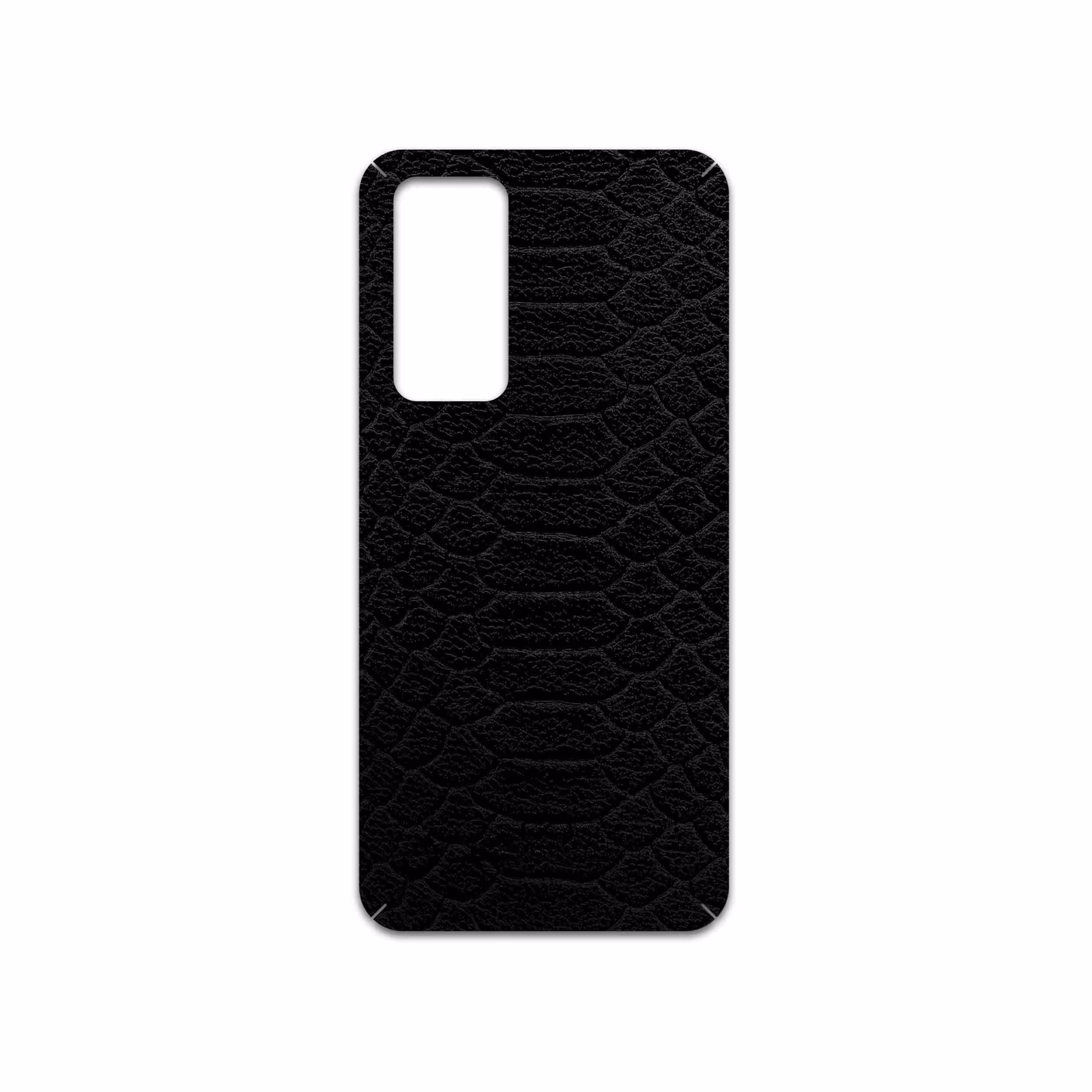 برچسب پوششی ماهوت مدل Black-Snake-Leather مناسب برای گوشی موبایل شیائومی 12X