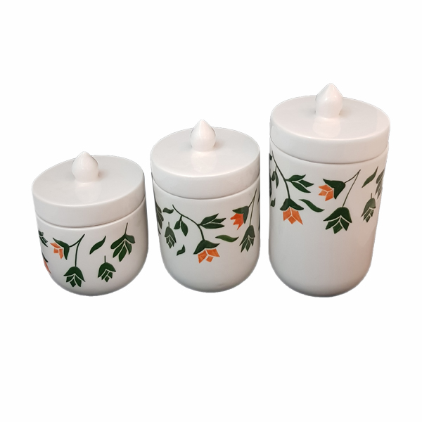  ست جای ادویه 3 پارچه مدل لاله  کد 12874