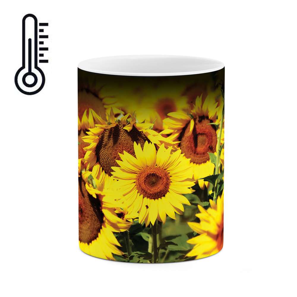 ماگ حرارتی طرح گل مدل mgh00211