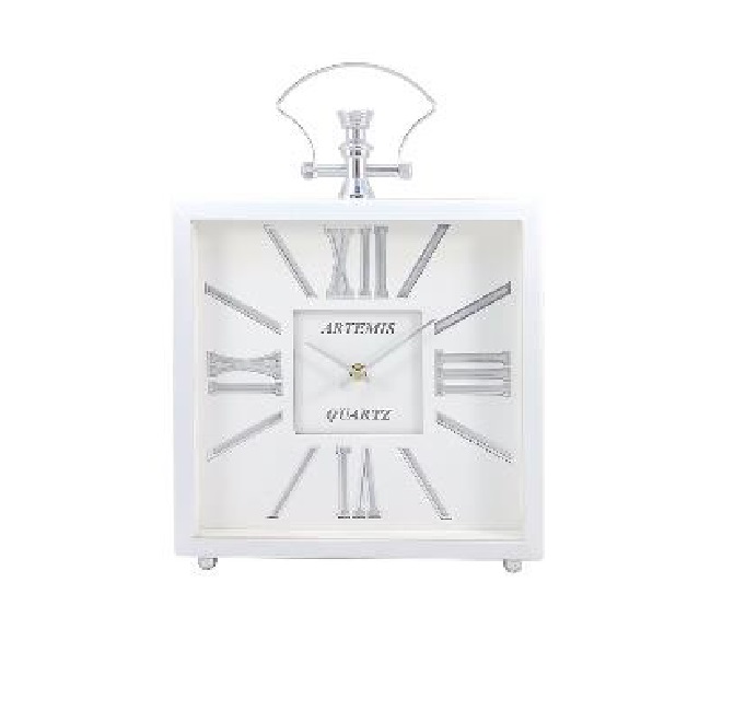 ساعت رومیزی آرتمیس کد 2030 Light White silver سفید نقره ای روشن