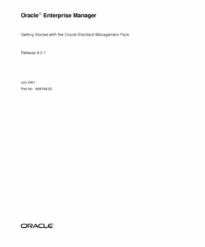 خرید و دانلود نسخه کامل کتاب Oracle Enterprise Manager. Getting Started with the Oracle Standard Management Pack (Part No. A88749-02) (Release 9.0.1)
