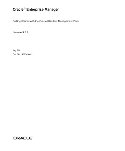 خرید و دانلود نسخه کامل کتاب Oracle Enterprise Manager. Getting Started with the Oracle Standard Management Pack (Part No. A88749-02) (Release 9.0.1)