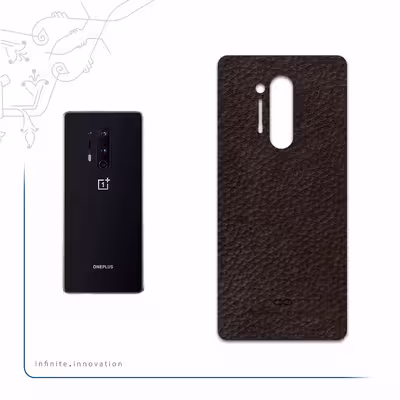 برچسب پوششی ماهوت مدل Dark-Brown-Leather مناسب برای گوشی موبایل وان پلاس 8 Pro