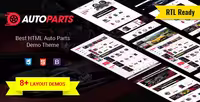 دانلود قالب اچ تی ام ال AutoParts راستچین