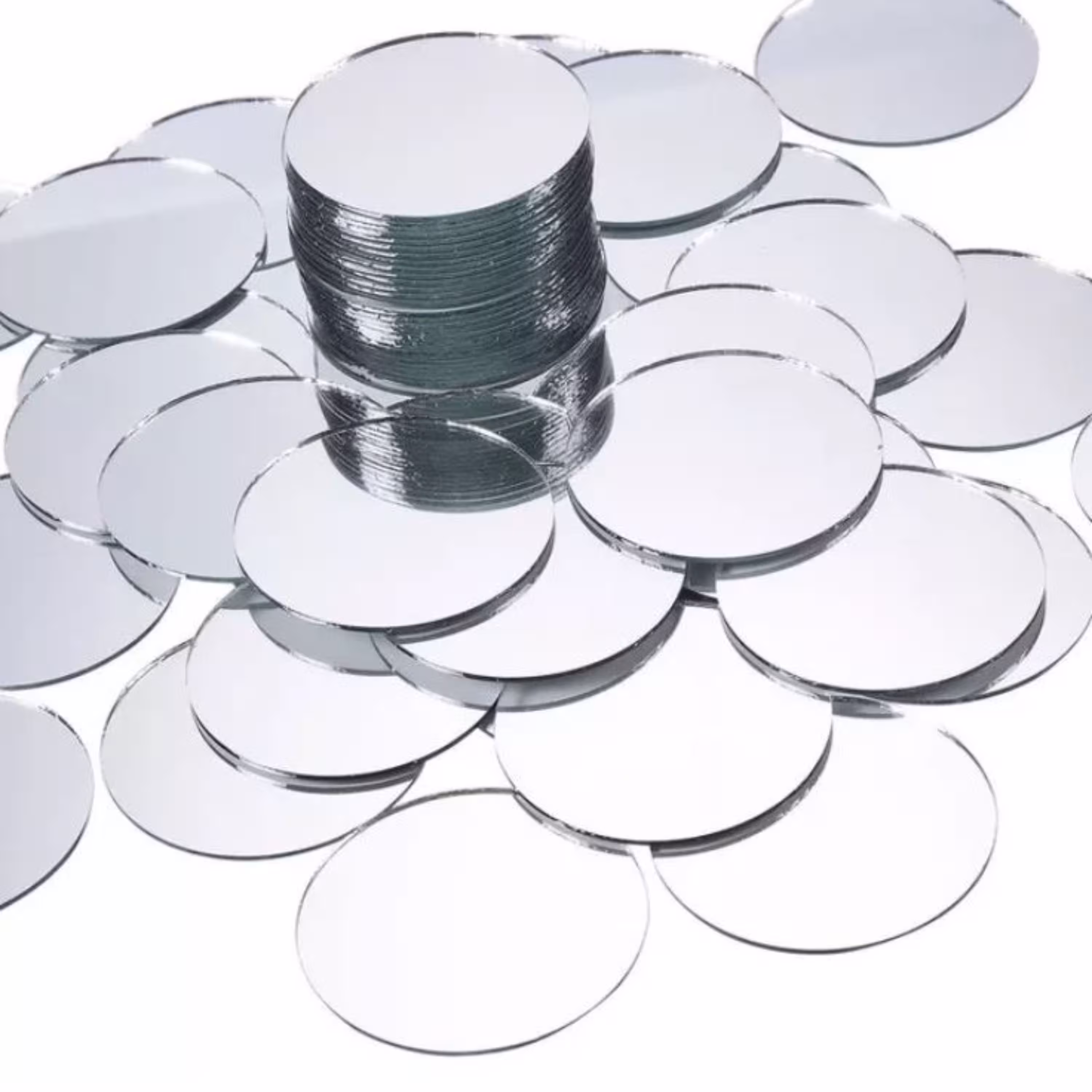 آینه 2میل گرد با قطر 3 سانتی متر بسته 30 تایی 