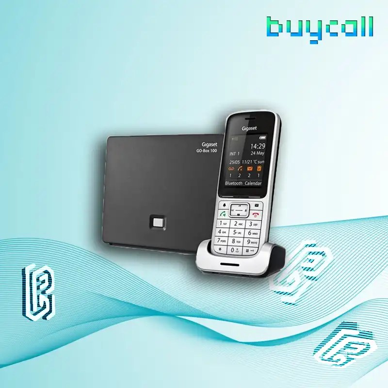 گوشی تلفن بی سیم گیگاست مدل SL450A GO اصالت و سلامت  نقره ای 