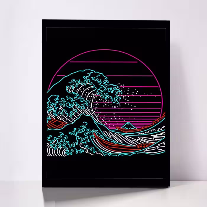 تابلو مدل GREAT WAVE کد F-7003