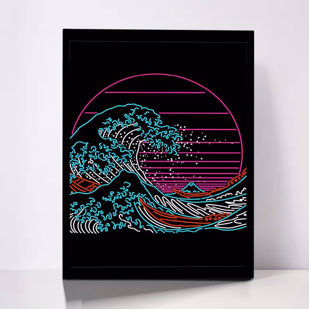 تابلو مدل GREAT WAVE کد F-7003