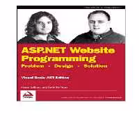 خرید و دانلود نسخه کامل کتاب ASP.NET Website Programming: Problem - Design - Solution VB.NET Edition