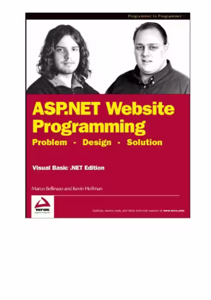 خرید و دانلود نسخه کامل کتاب ASP.NET Website Programming: Problem - Design - Solution VB.NET Edition