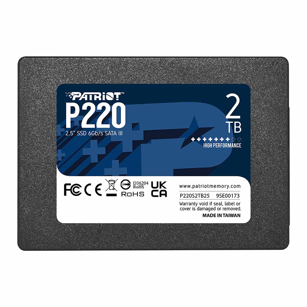 حافظه SSD اینترنال پتریوت مدل P220 ظرفیت 2 ترابایت
