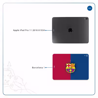 برچسب پوششی ماهوت مدل Barcelona مناسب برای تبلت اپل iPad Pro 11 2018 A1934