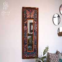 قاب آینه مدل گل و مرغ و شب