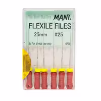 K فایل فلکسی طول 25 K File Flex mani - فروشگاه اینترنتی مواد و تجهیزات دندانپزشکی