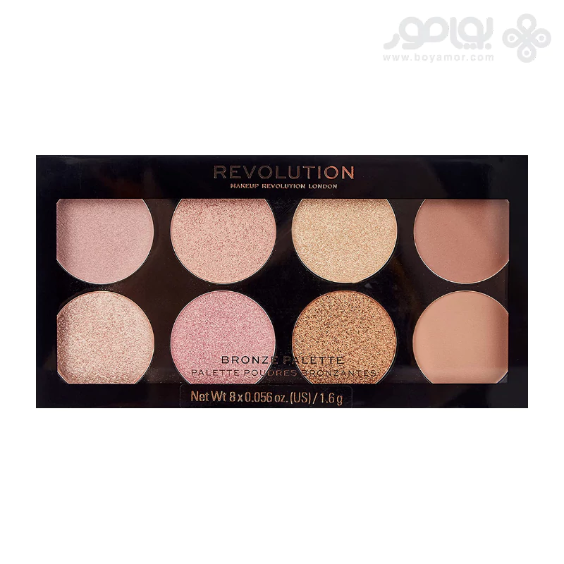 پالت رژگونه رولوشن مدل GOLDEN SUGAR 2 ROSE GOLD
