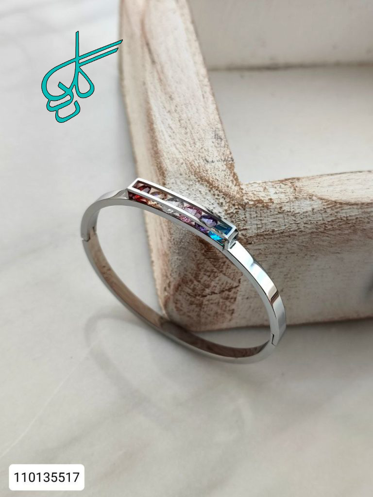 خرید تکدست استیل نقره ای رنگ ثابت کد 1215848 - ردگل