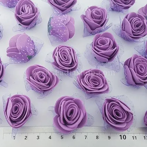 گل فومی بزرگ یاسی روشن