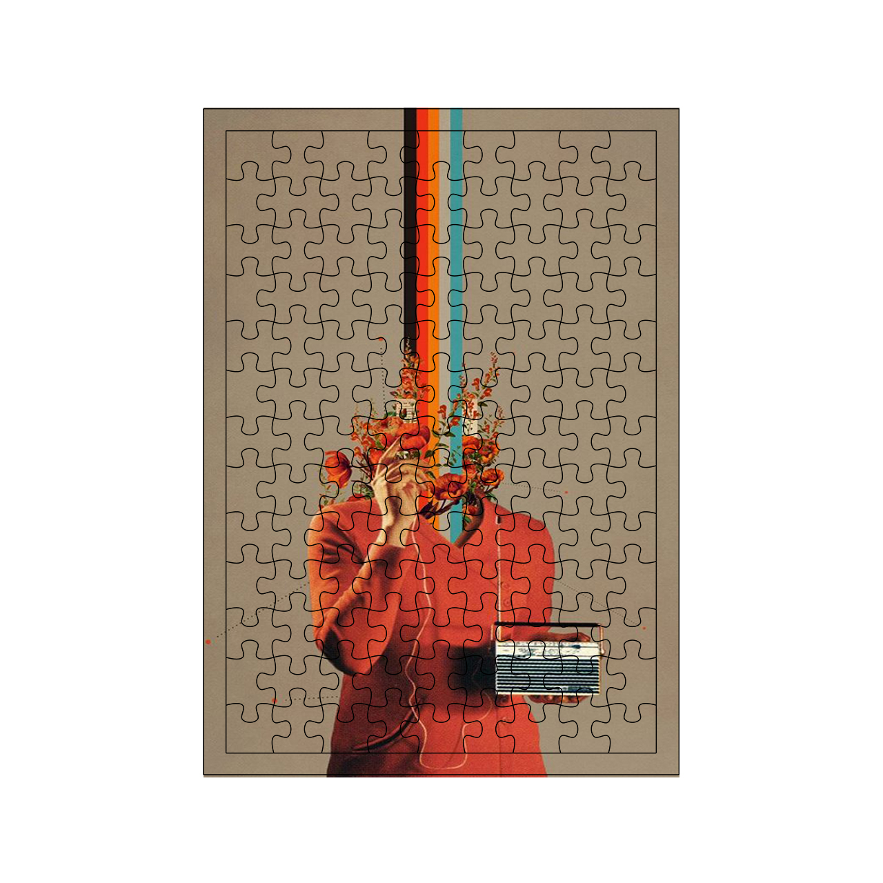 پازل 117 تکه مدل گل کد 1911