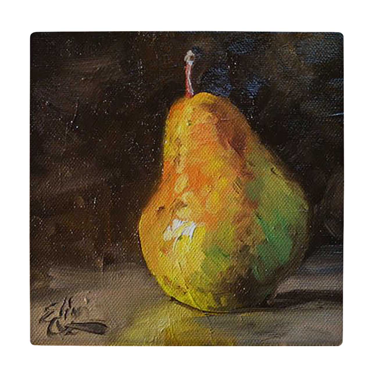 کاشی کارنیلا طرح نقاشی گلابی کد wkk1030