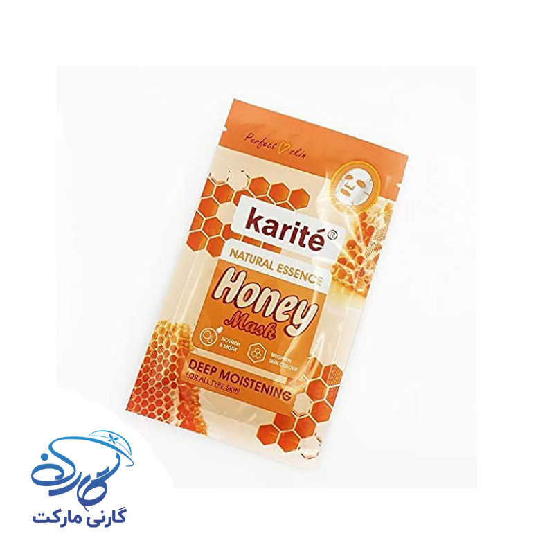 ماسک ورقه ای صورت آبرسان عسل کاریته