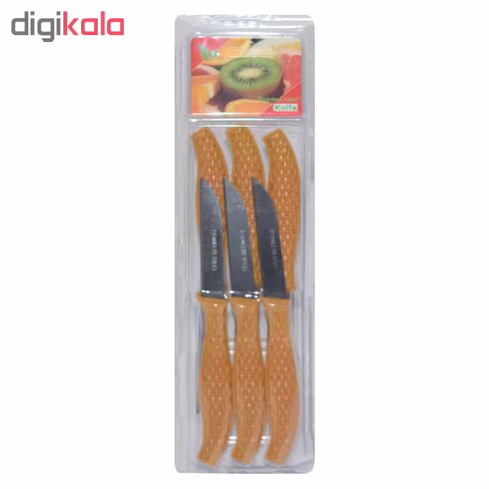چاقو میوه خوری مدل KW بسته 6 عددی