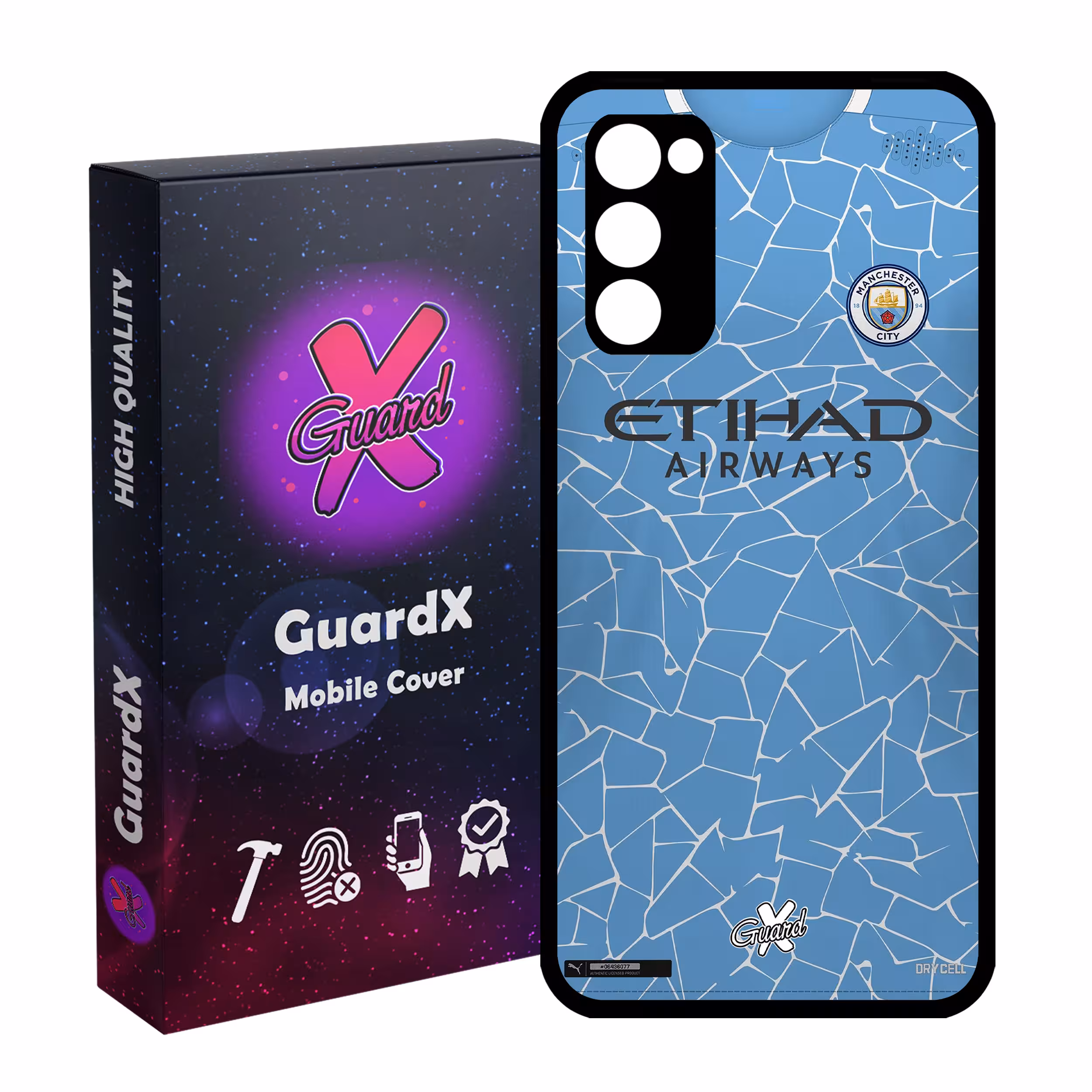 کاور گارد ایکس طرح Manchester City مدل Glass10249 مناسب برای گوشی موبایل سامسونگ Galaxy S20 FE