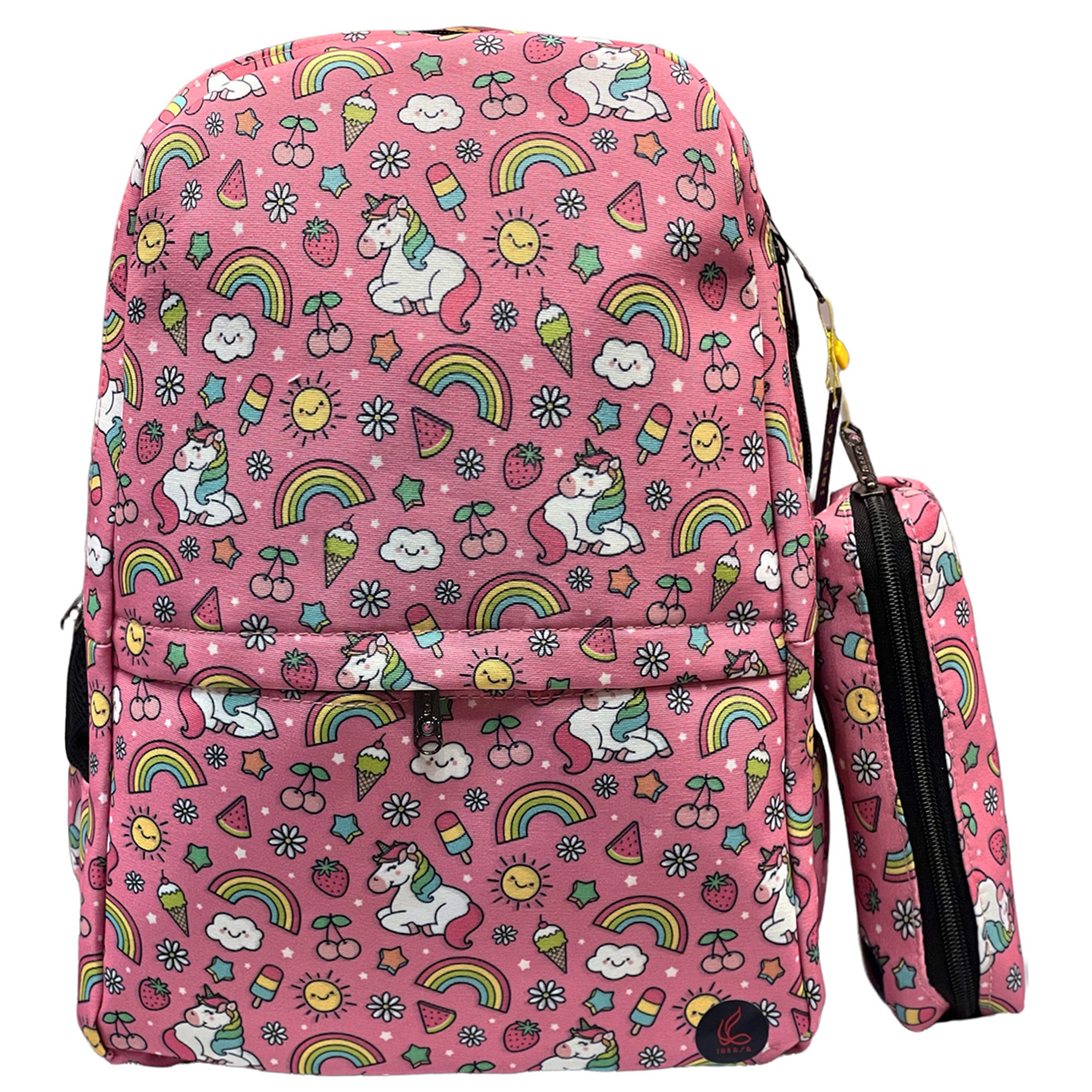 کوله پشتی ساراسا طرح یونیکورن میوه مدل Unicorn Fr01 به همراه جامدادی