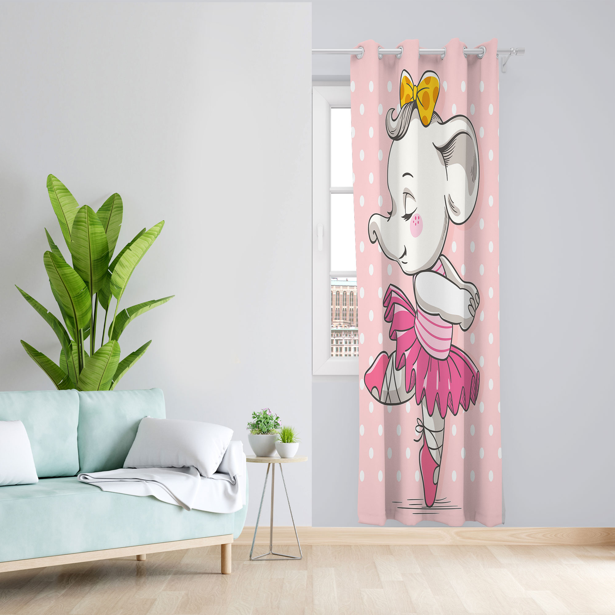 پرده مدل طرح دار مخمل پانچی کد 2307 سایز 140x280 سانتی متر