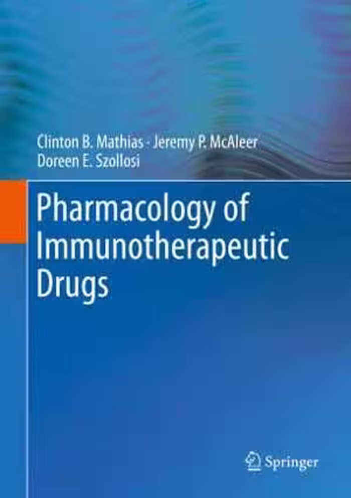 [PDF] دانلود کتاب Pharmacology Of Immunotherapeutic Drugs, 2020