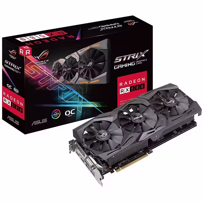 مشخصات، قیمت و خرید کارت گرافیک ASUS ROG STRIX RX580 O8G GAMING