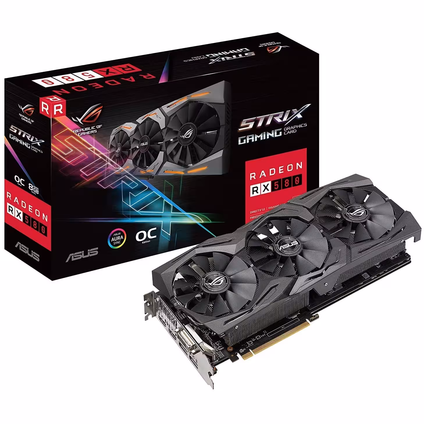 مشخصات، قیمت و خرید کارت گرافیک ASUS ROG STRIX RX580 O8G GAMING